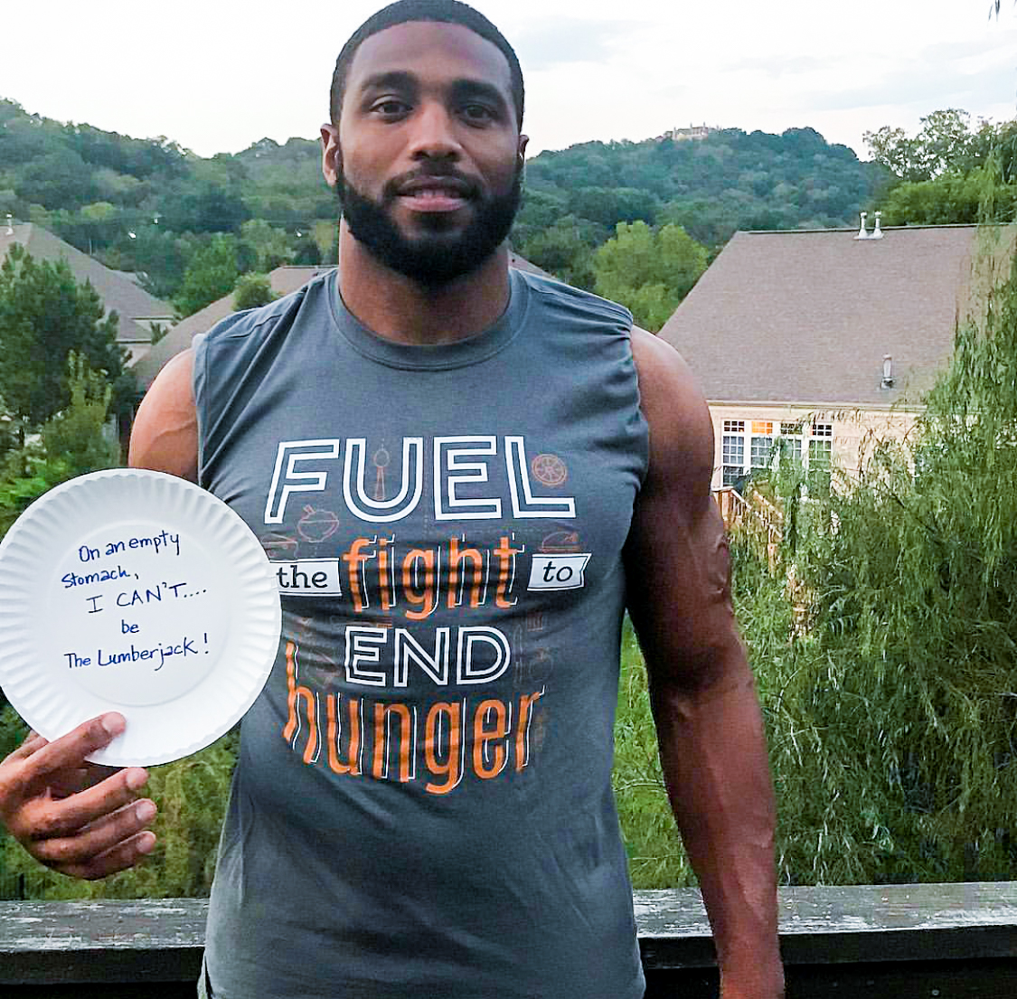 Hunger Action Month Wesley Woodyard Plate